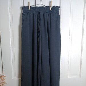 Unbranded Wide Leg Pants with Pockets and Elastic Waist
